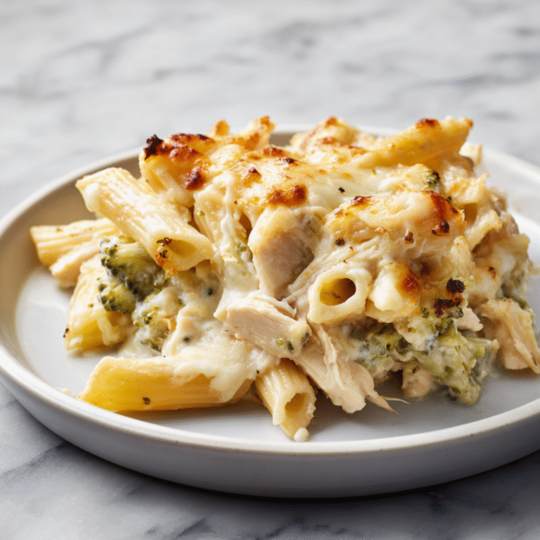 Cheesy Chicken Pasta Bake