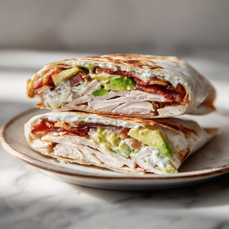 Easy Turkey Club Wraps