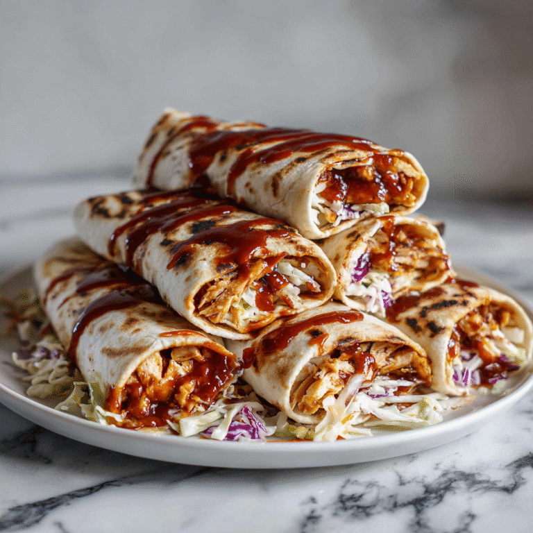 Easy BBQ Chicken Wraps