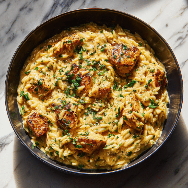 Creamy Chicken Orzo Recipe