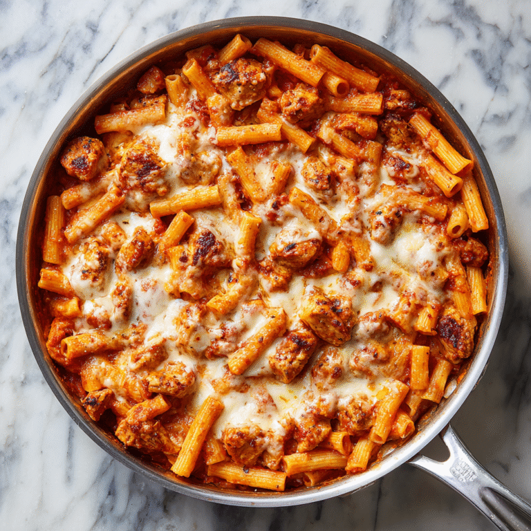 Cheesy Chicken Pasta Skillet