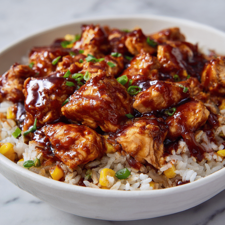 Honey BBQ Chicken Rice