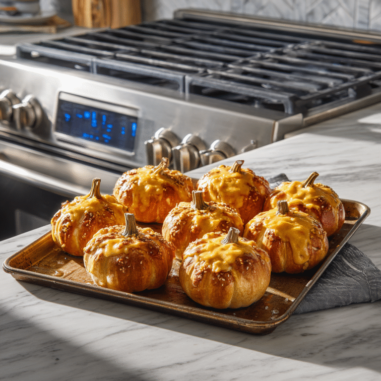 Cheesy Chicken Stuffed Pumpkins
