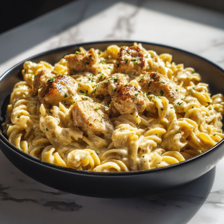 Creamy Garlic Butter Chicken Pasta