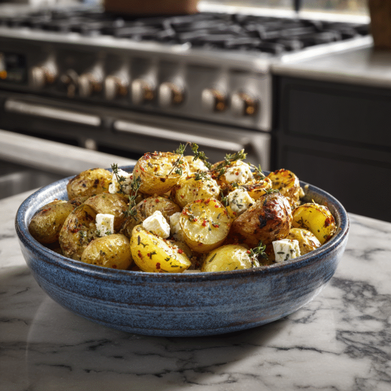 Savory Garlic Feta Potatoes