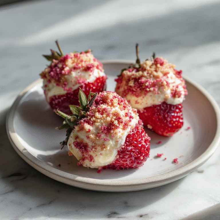 Deviled Strawberry Cheesecake Bites