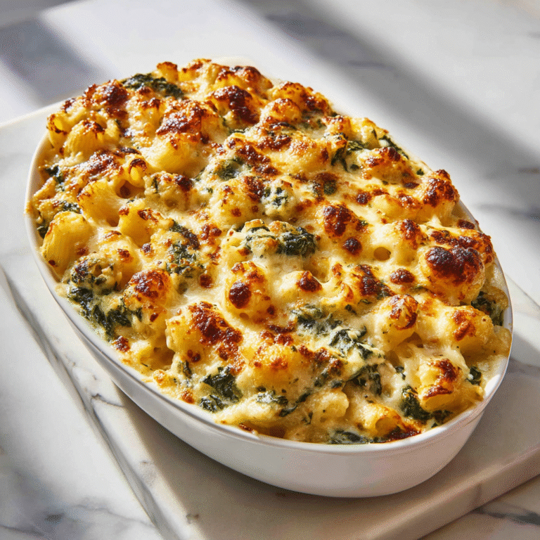 Creamed Spinach Mac and Cheese