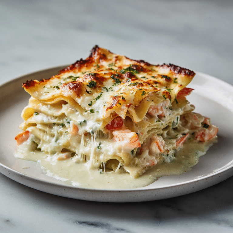 Creamy Seafood Lasagna Recipe