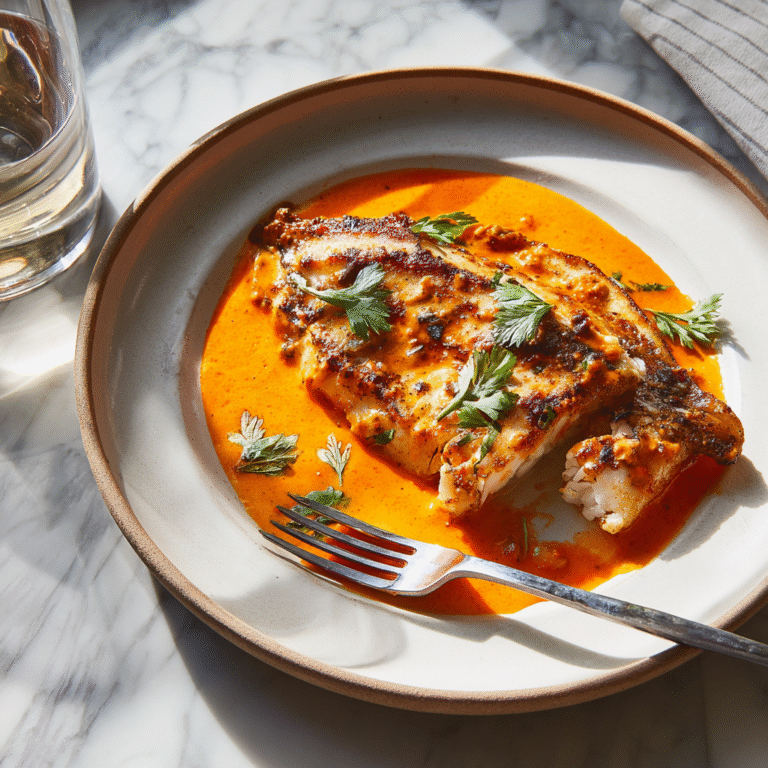 Creamy Pepper Sauce Tilapia