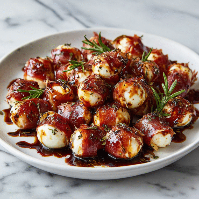 Prosciutto Wrapped Mozzarella Bites