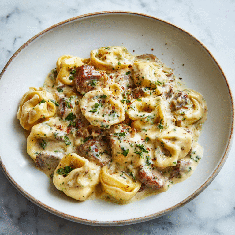 One-Pan Cheesesteak Tortellini!