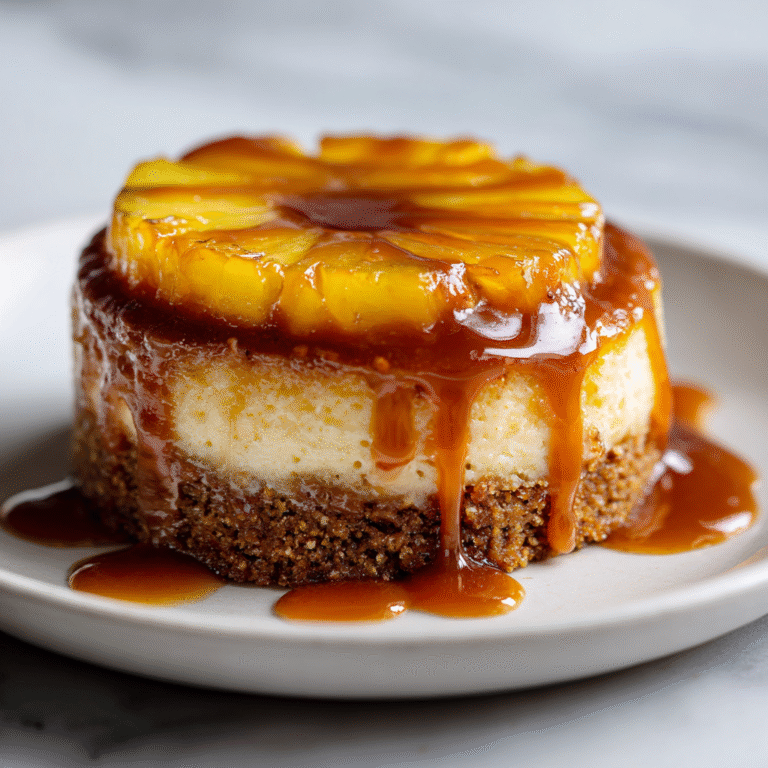 Mini Pineapple Upside-Down Cheesecakes