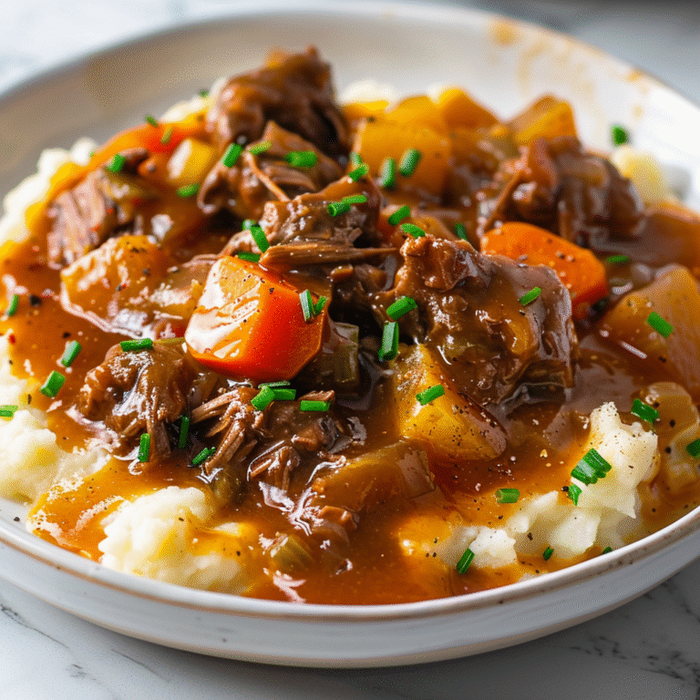 Apple Cider Stew and Creamy Mashed Potatoes