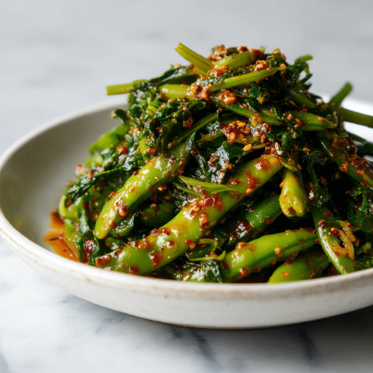Chili Crisp Snap Pea Salad