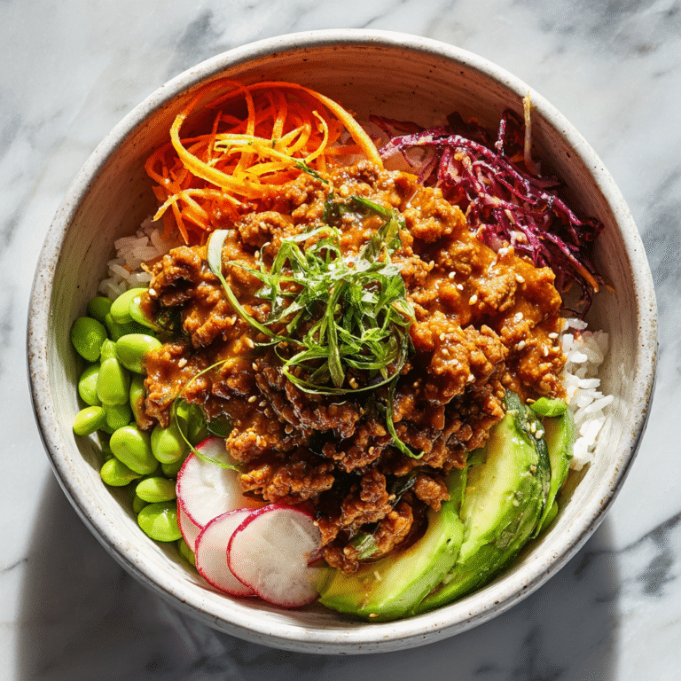 Ground Turkey Bang Bang Rice Bowl