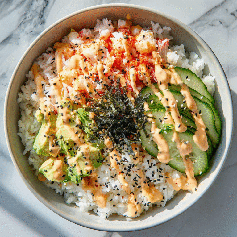 Easy California Roll Sushi Bowls