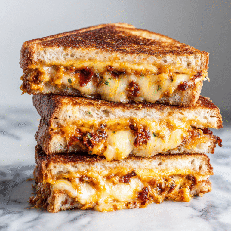 Sun-Dried Tomato Bacon Pesto Grilled Cheese