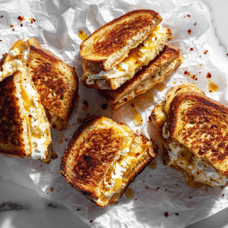 Honey Goat Cheese Grilled Cheese