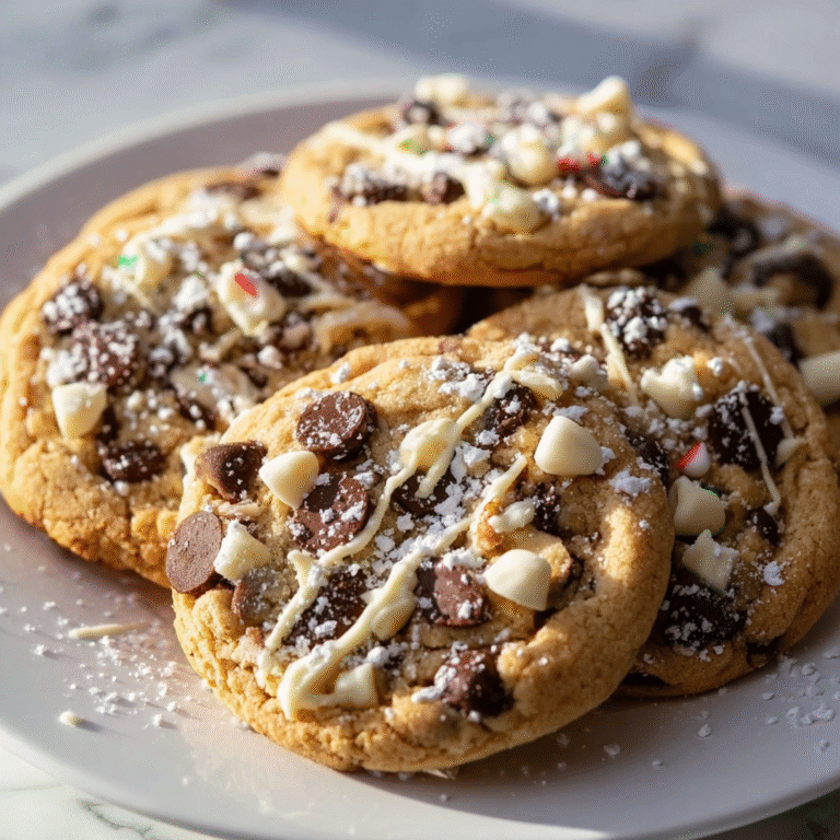 Peppermint Bark Chocolate Chunk Cookies