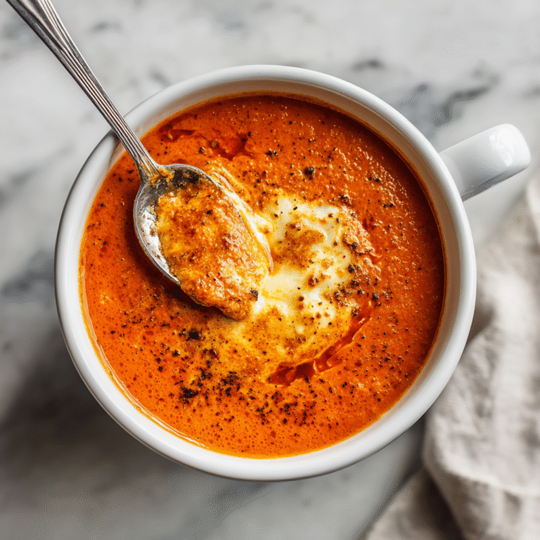 Creamy Smoked Gouda Pepper Soup