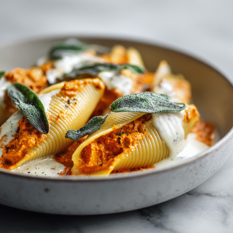 Butternut Squash Sage Stuffed Shells