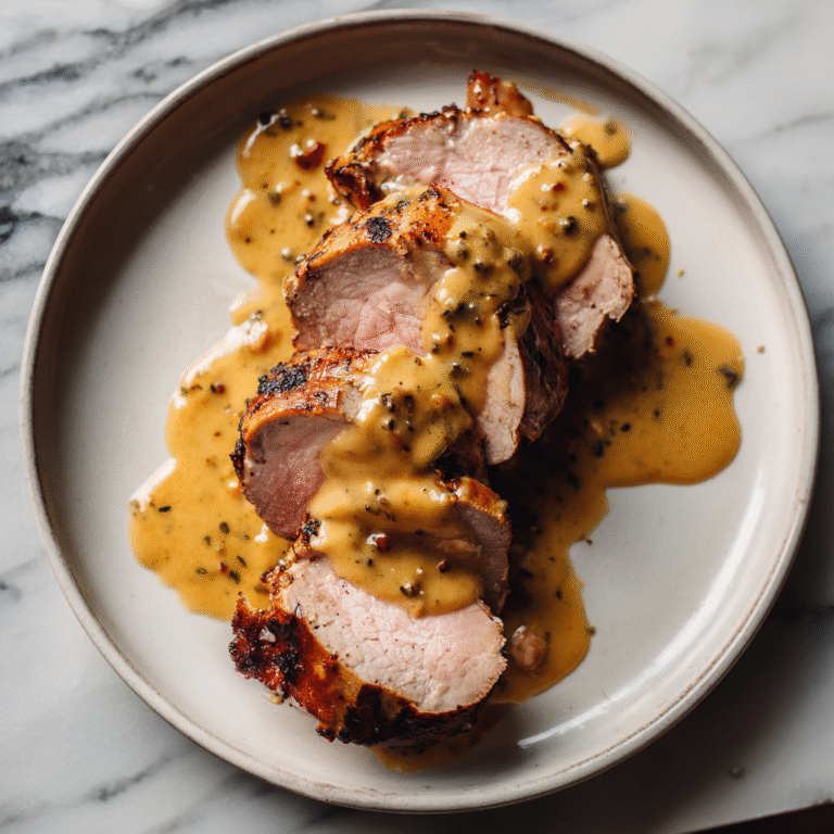 Creamy Dijon Pork Medallions