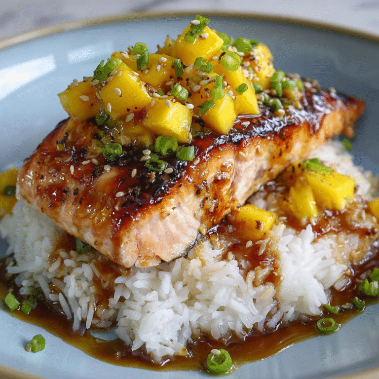 Easy Mango Teriyaki Salmon