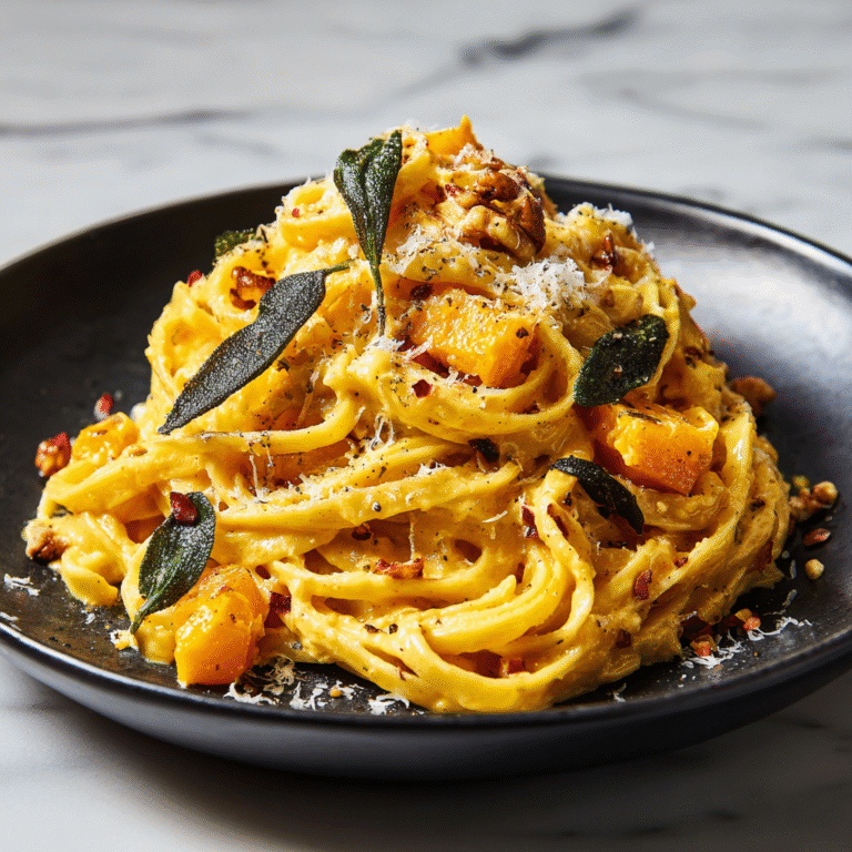 Creamy Butternut Squash & Sage Pasta
