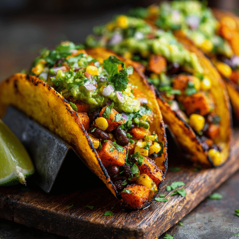 Low-Glycemic Sweet Potato and Black Bean Tacos
