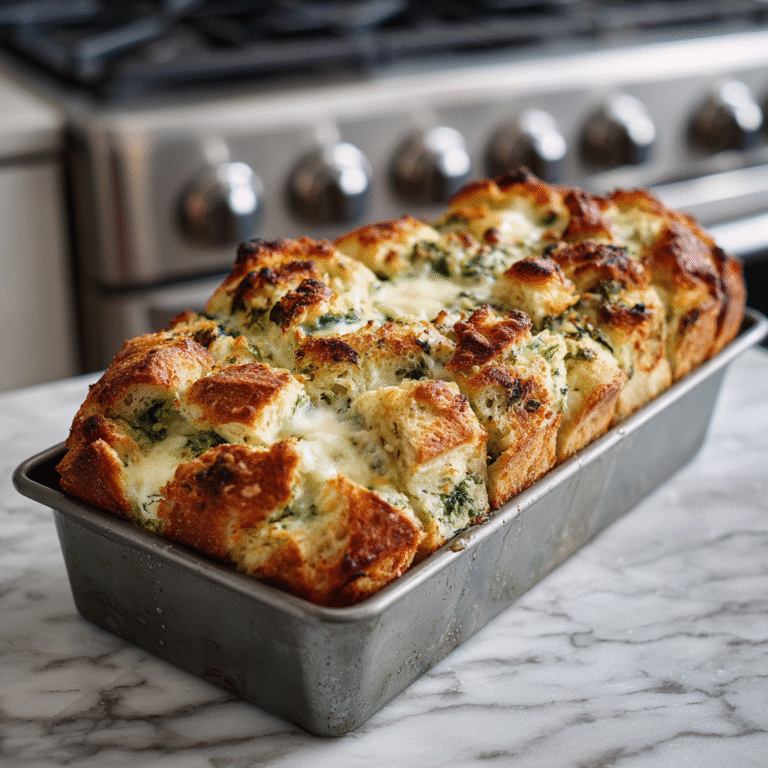 Cheesy Spinach Artichoke Loaf