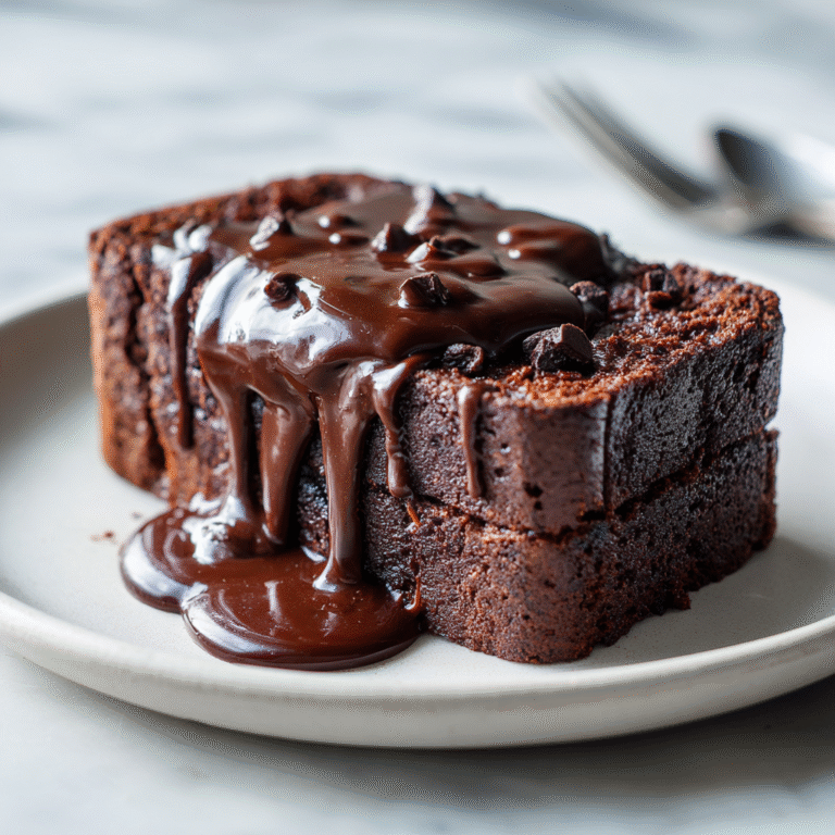 Hot Fudge Brownie Bread