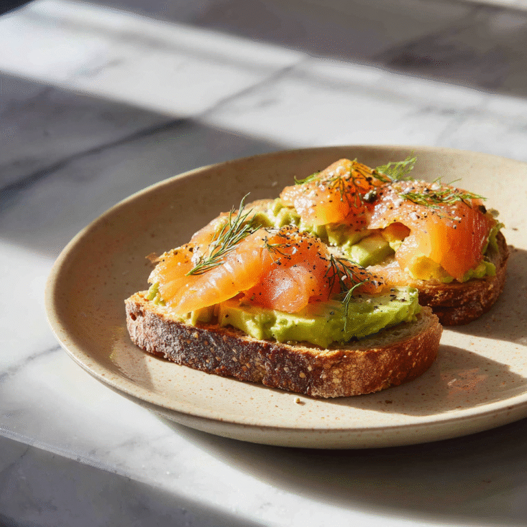 Smoked Salmon Avocado Toast