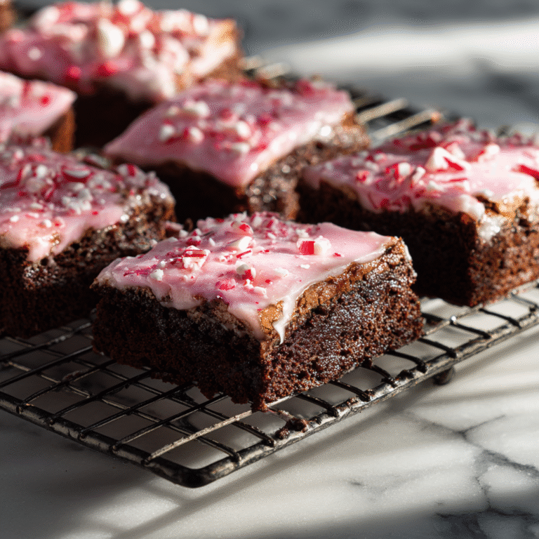 Easy Candy Cane Brownies!