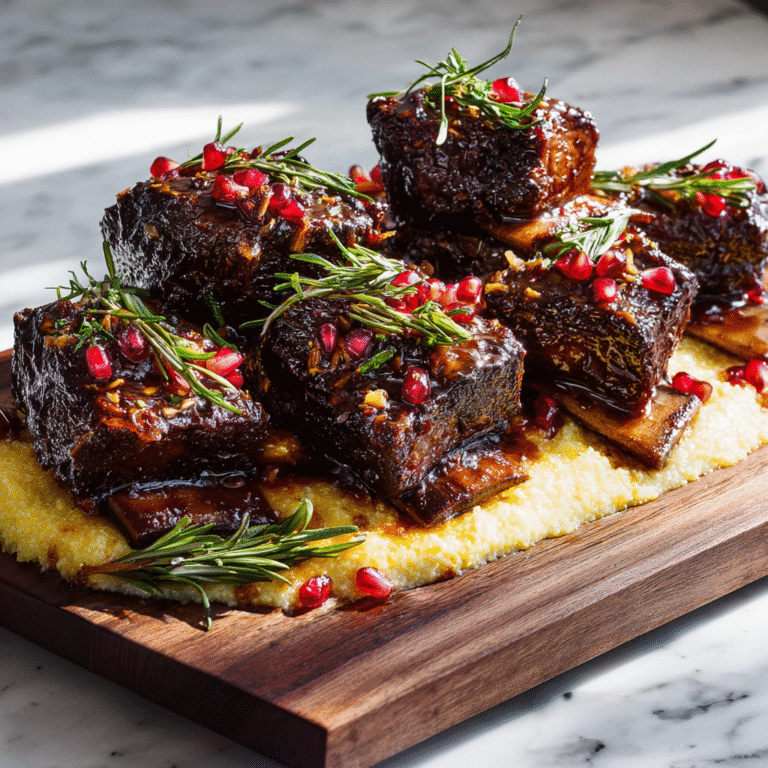 Pomegranate Braised Short Ribs