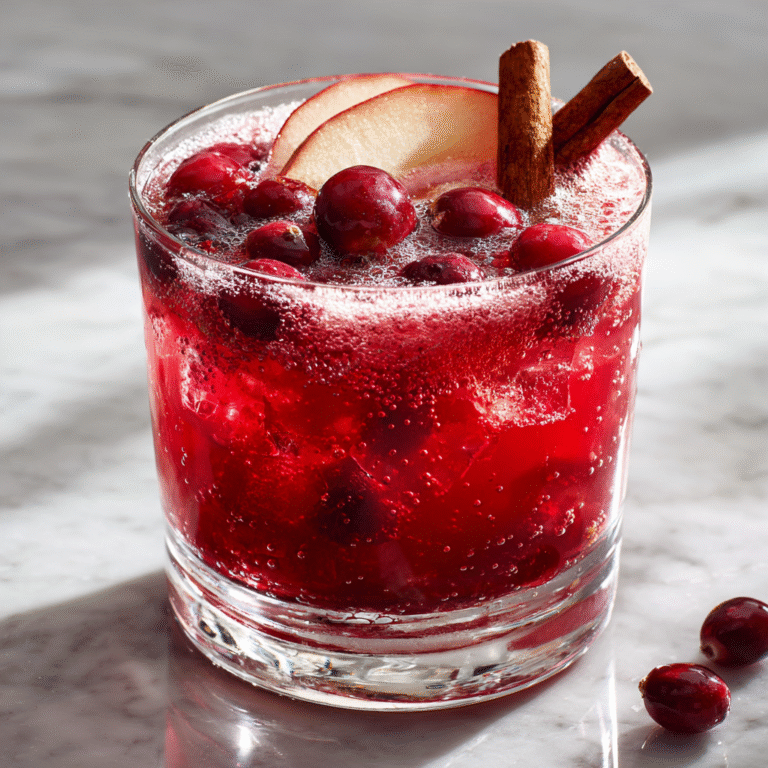 Cinnamon Apple Cranberry Mimosa