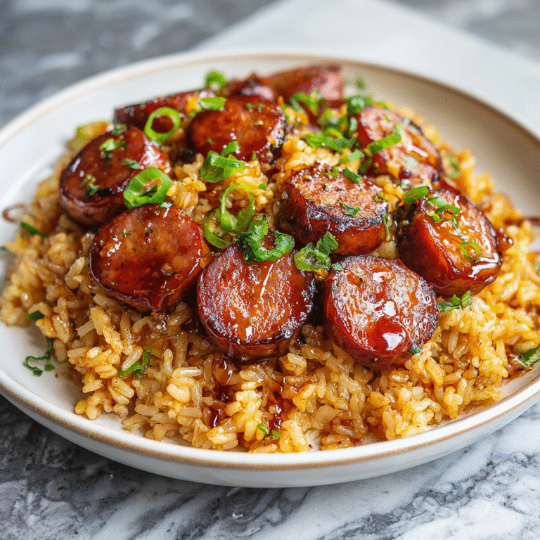 Cajun Honey Garlic Sausage Skillet