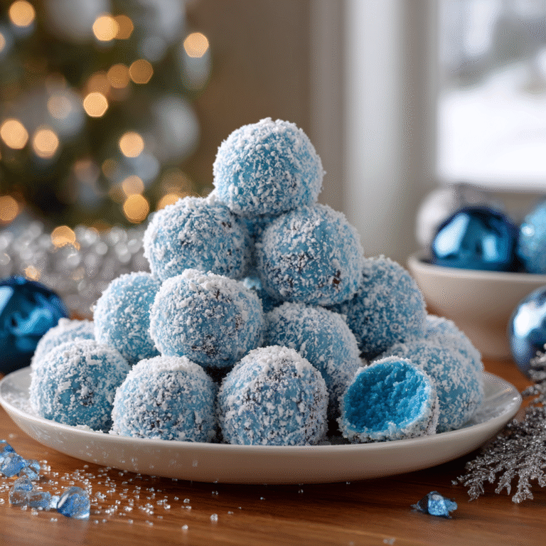 Blue Christmas Truffles