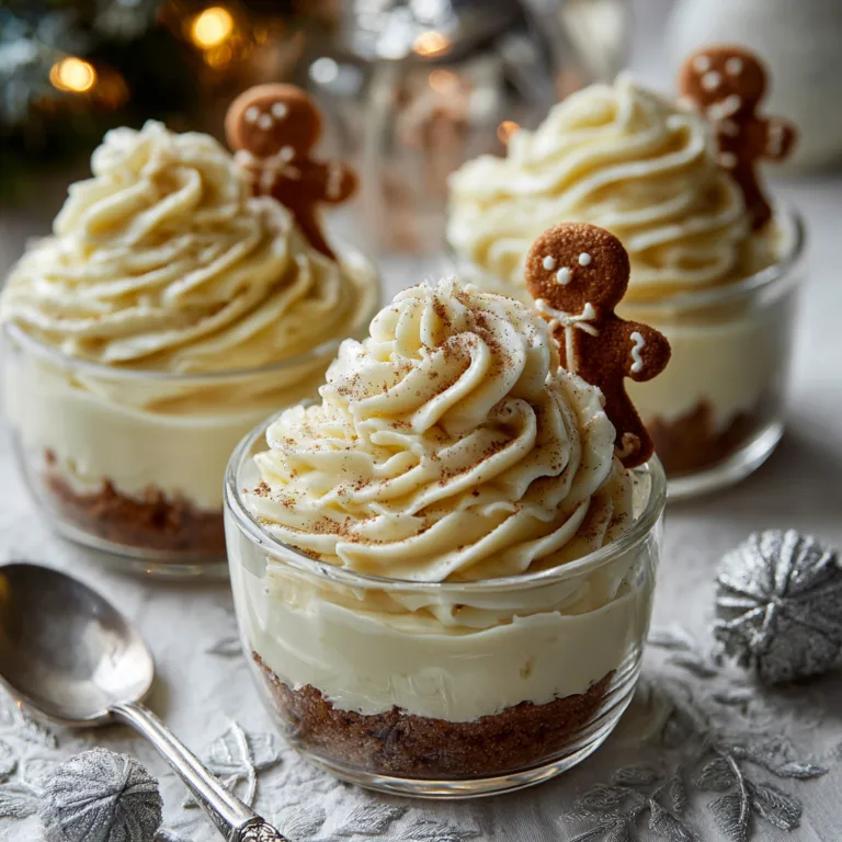 No-Bake Mini Eggnog Cheesecake Cups Recipe