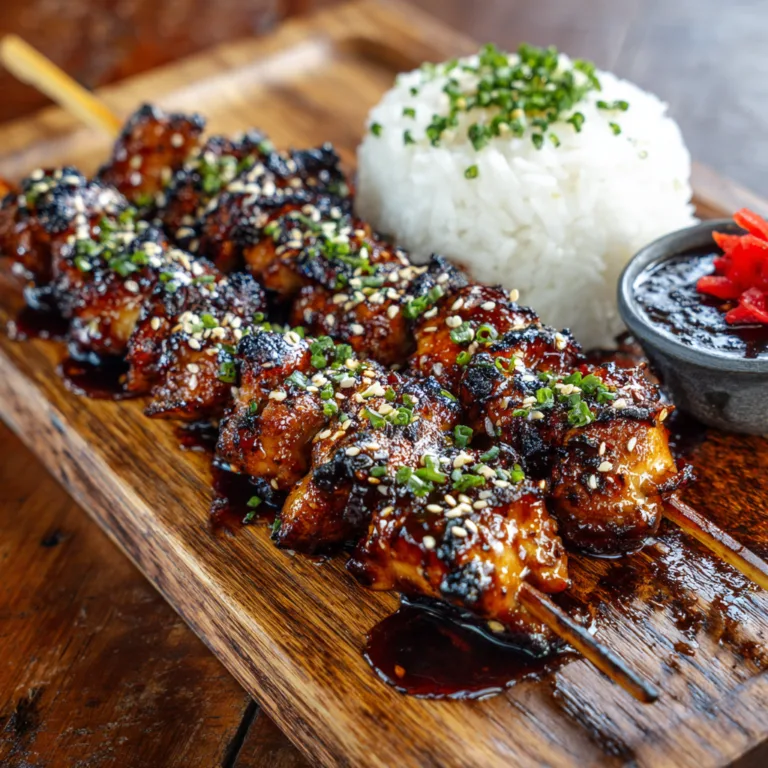Authentic Japanese Chicken Yakitori: Quick, Delicious & Glazed to Perfection