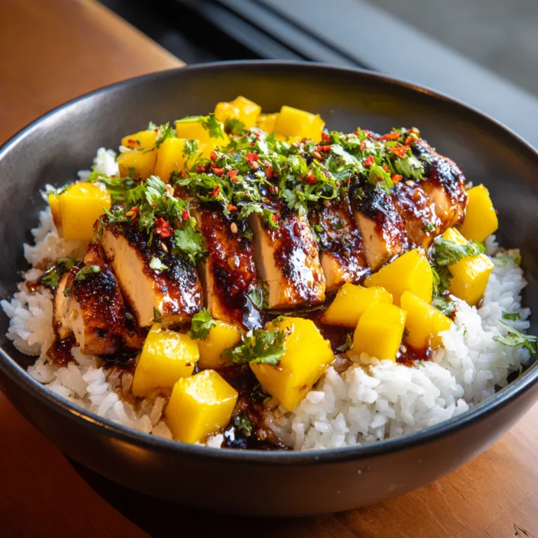 Sweet & Savory Asian Mango Glazed Chicken