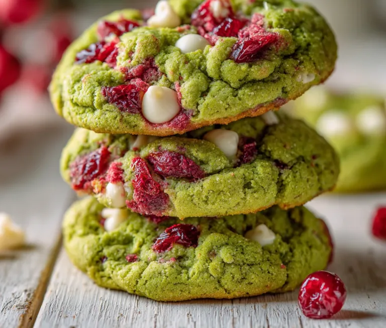 Cherry Pistachio Crinkle Cookies Recipe
