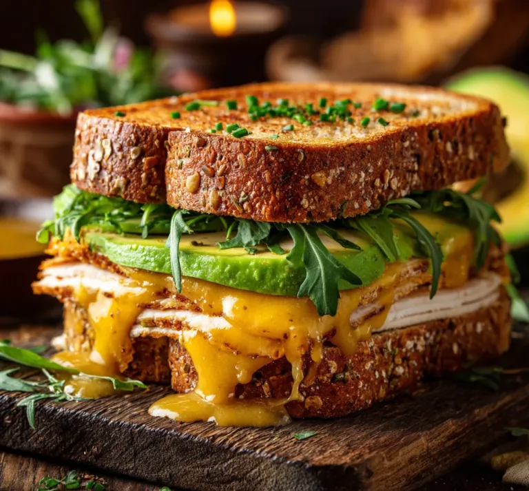 Honey Mustard Turkey Avocado Sandwich