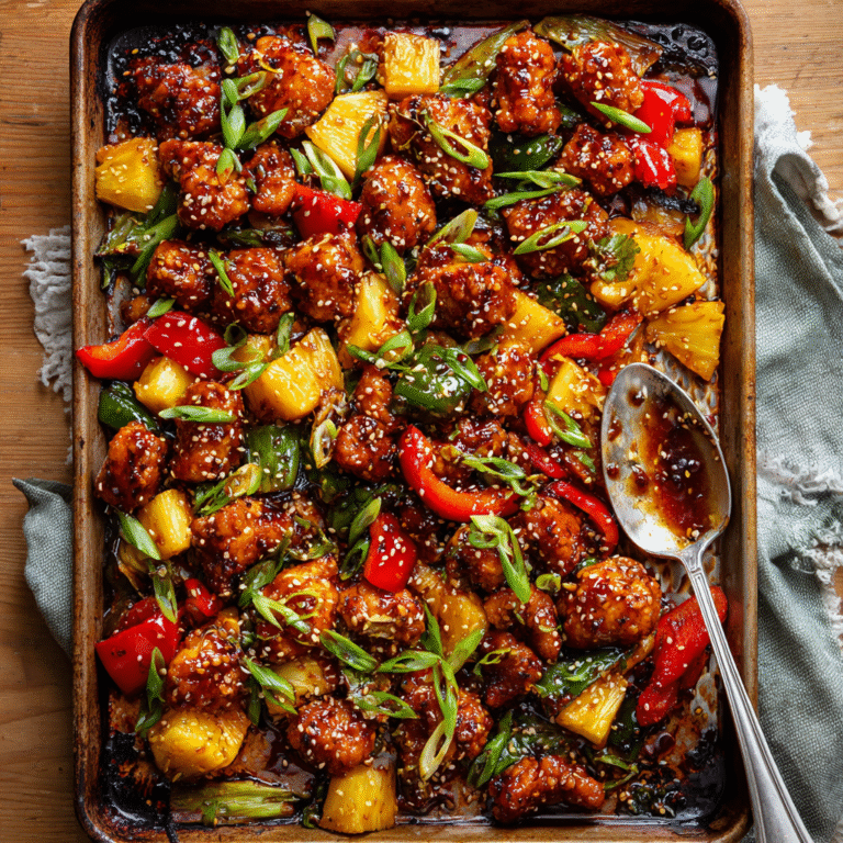 Hawaiian Chicken Sheet Pan