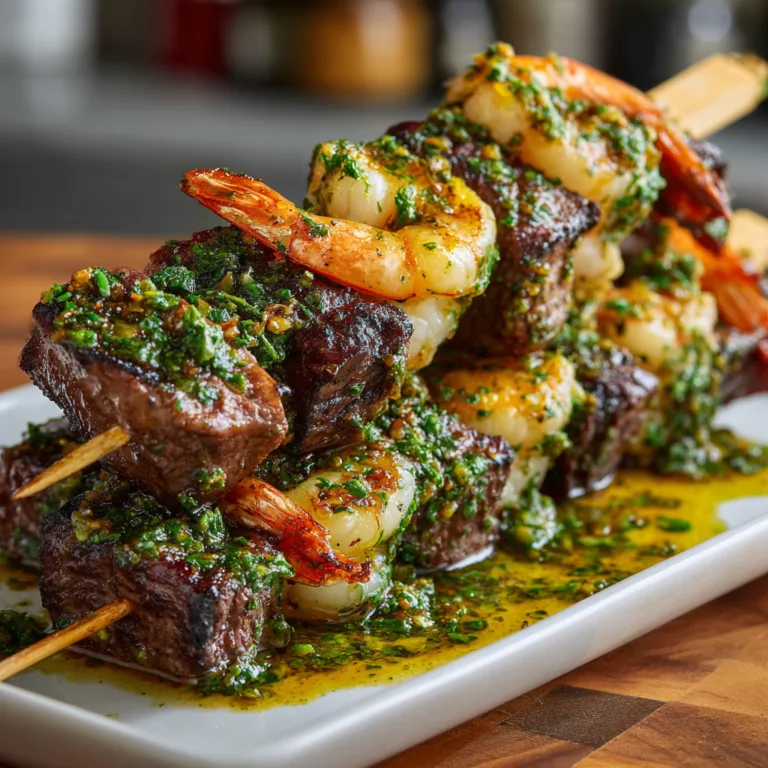 Ultimate Chimichurri Surf and Turf Skewers Recipe