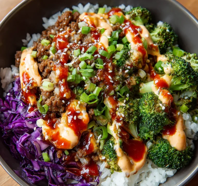 Bang Bang Ground Turkey Rice Bowls