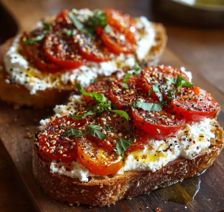 Ricotta and Tomato Sourdough Toast Recipe