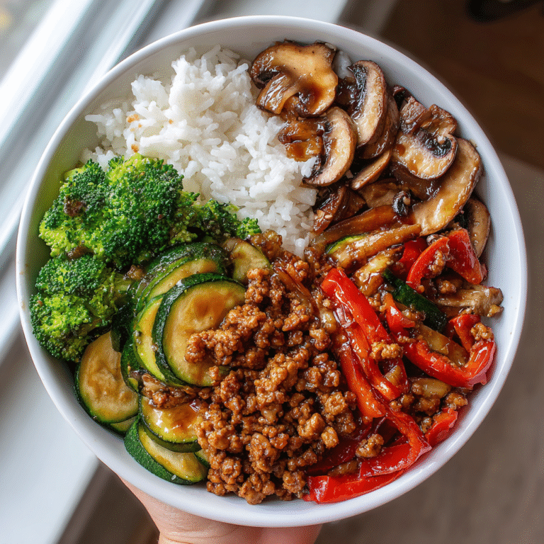 Healthy Turkey Stir-Fry Bowl
