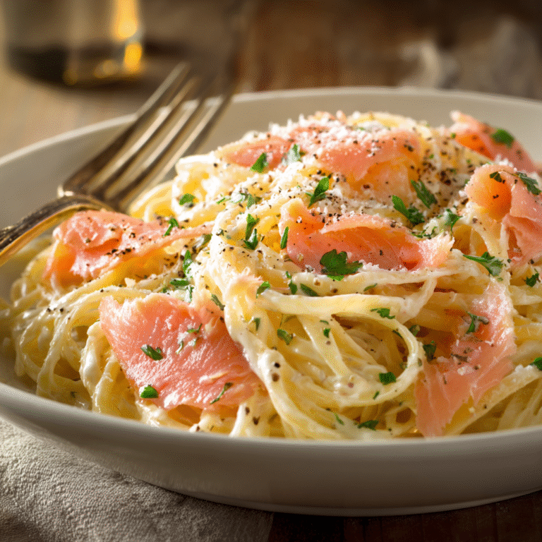 Salmon Carbonara