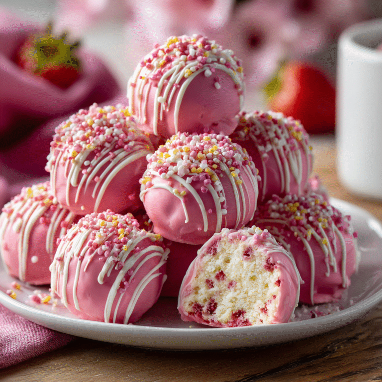 Strawberry Cheesecake Truffles