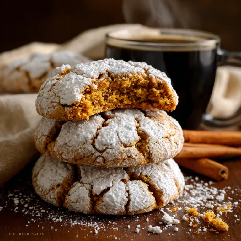 Soft & Chewy Cinnamon Coffee Crinkles Recipe